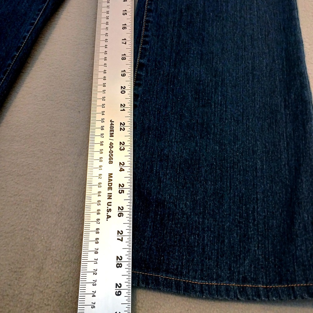 Apt 9 Women Classic Bootcut Denim Jean 16 Mid Rise Dark Stretch Everyday Basic - Picture 6 of 12